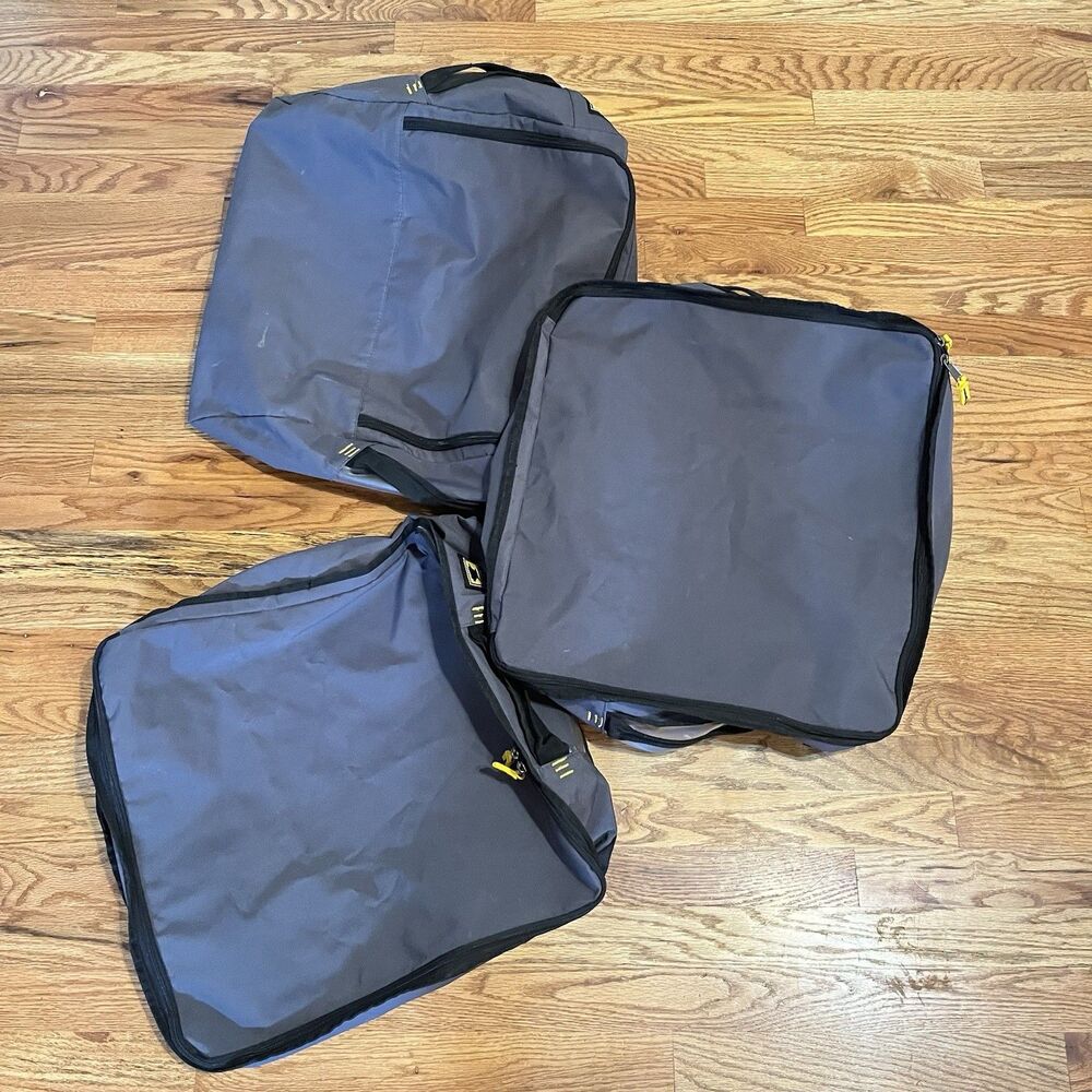 Mountainsmith Modular Hauler Cube Zip-top Tote w/ Handle LOT OF 3 Gray Diff Size